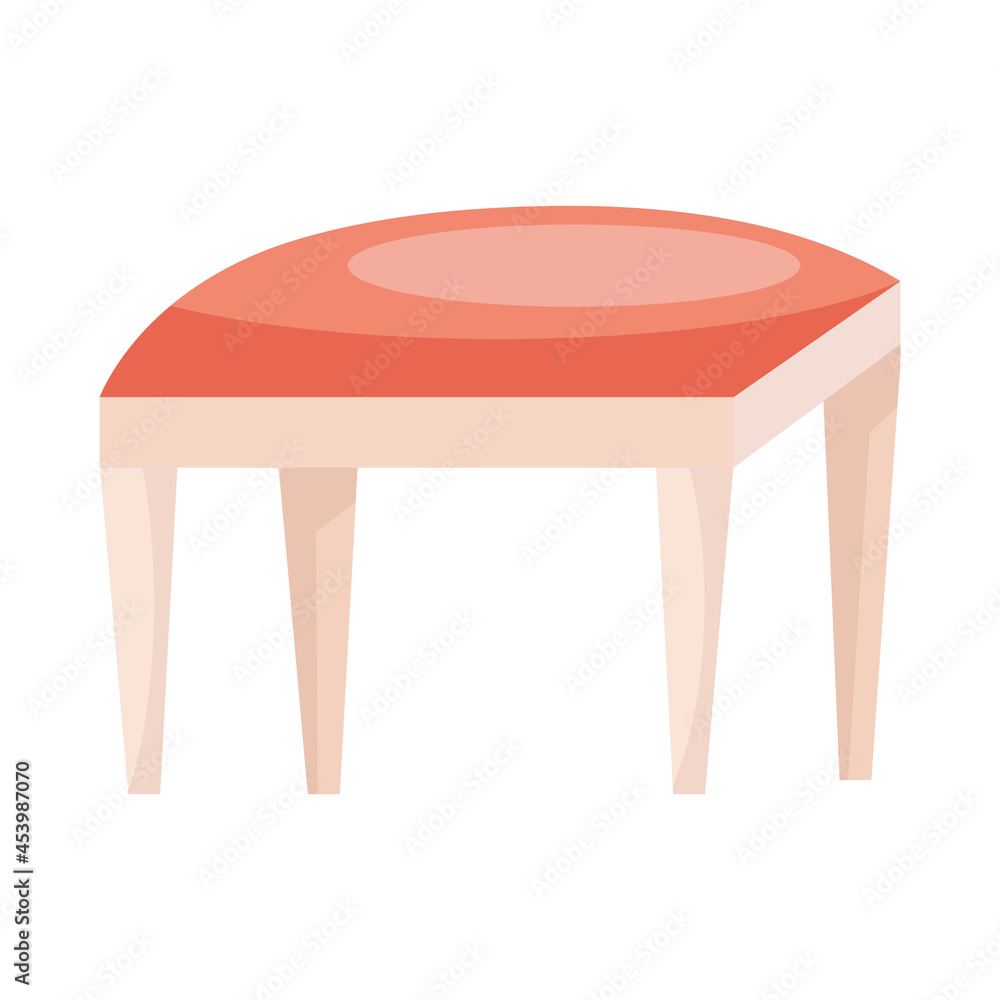 Sticker home chair icon