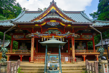 Obraz premium 東京 高尾山薬王院 本社権現堂 夏