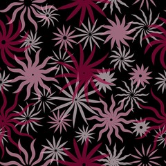 floral abstract seamless oriental background pattern colorful fabric design print wrapping paper with colored splash texture 