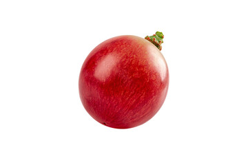 Close up Red grape isolated on white background.