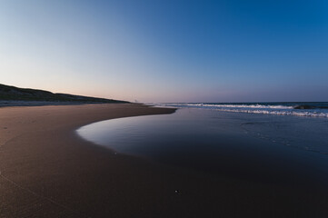 海岸線の夕焼け