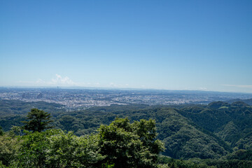 Fototapeta na wymiar 夏の風景　東京の都心をのぞむ