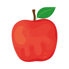 Isolated apple fruit