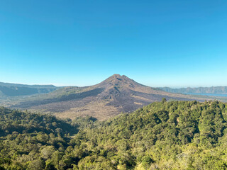 Perfect scenery of beautiful mountain in Bali Indonesia, high resolution image