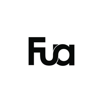 fua letter initial monogram logo design