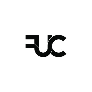 fuc initial letter monogram logo design