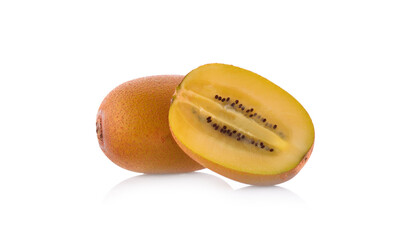 yellow kiwi isolated on a white background