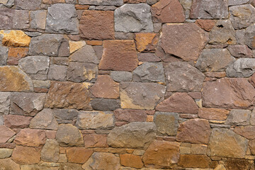 Acient brick wall. Grunge brick wall background. Background of old vintage brick wall. High quality photo, can be used as wallpaper