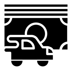 car glyph icon