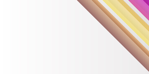 Modern simple abstract yellow brown purple stripe background