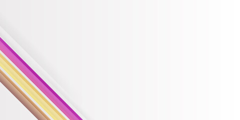 Modern simple abstract yellow brown purple stripe background