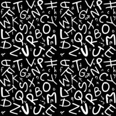 alphabet pattern seamles vector for design