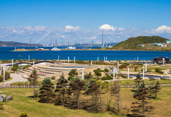 Landscape of the Russky island. Vladivostok, Russia.