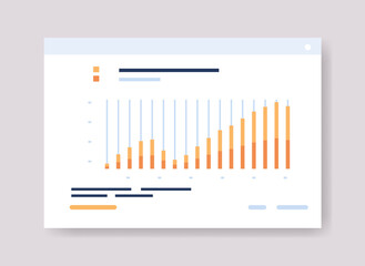 infographic dashboard template with graph statistics data analysis information graphic financial administration