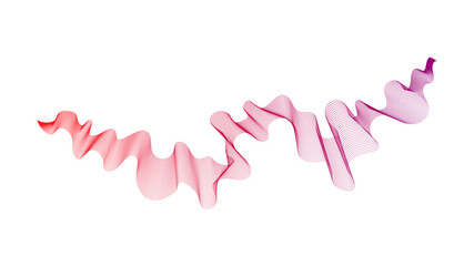 Abstract backdrop with wave gradient lines