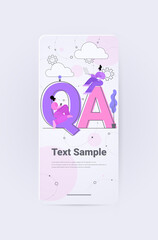 developers testing software app on digital gadgets QA quality assurance coding programming question answer SQA