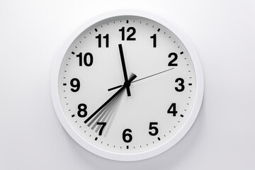 壁掛け時計　時間の流れ