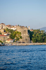 Herceg Novi, Montenegro - August 24, 2021: Forte Mare Fortress