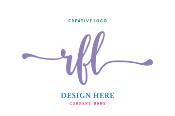 RFL lettering logo is simple, easy to understand and authoritative