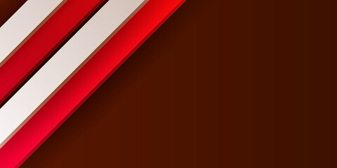 Red and white abstract background vector, modern corporate concept. 