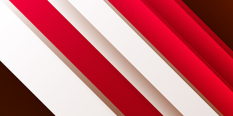 Abstract red and white shapes background