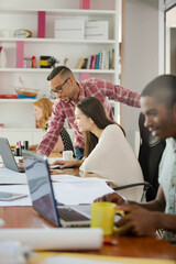 People working together in office