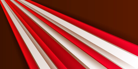 Obraz na płótnie Canvas Modern Simple 3D Red White Abstract Background Presentation Design 