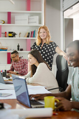 People working together in office