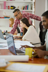 People working together in office