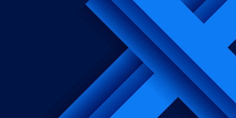 Fototapeta premium Modern dark blue abstract 3d background. Dark blue background with abstract square shape, dynamic and technology futuristic banner concept. 