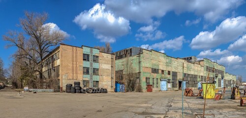 Factory workshops in the Chernomorsk Shiprepair Yard, Ukraine