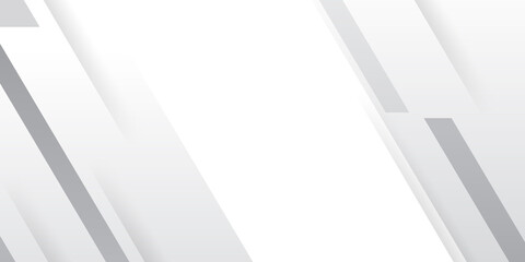 Grey white abstract background paper shine and layer element vector for presentation design. Suit for business, corporate, institution, party, festive, seminar, and talks. 