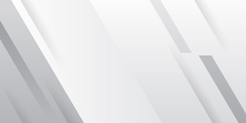 Abstract background with white lines. 3d modern white overlap abstract background with shiny lines layers. Texture with light silver rectangle element decoration. Vector illustration for presentation