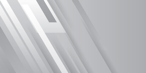 Modern simple grey and white abstract geometric presentation background