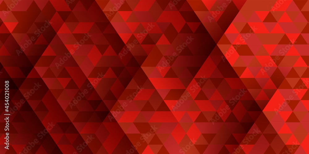 Aufkleber abstract red triangle shape particle background. geometric red white triangle texture background