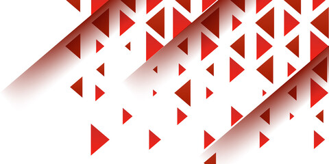 Fototapeta na wymiar Abstract red geometric triangle particle background. Suit for business presentation and sports poster with the modern style. Vector illustration. 