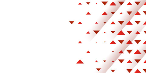 Abstract red geometric triangle particle background. Suit for business presentation and  sports poster with the modern style. Vector illustration. 