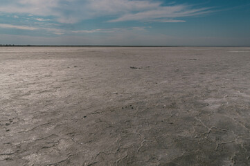 Dried salt lake