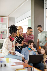 People working together in office