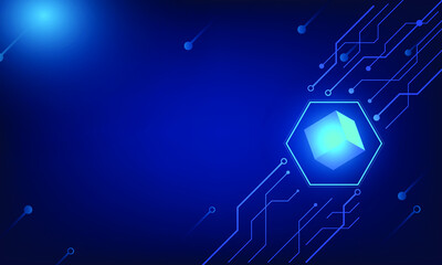 Obraz premium Technology block chain in present fot investment display or bit coin virtual machine. Currency of finance for trade or decission information diagram stock profit.