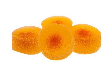 Fototapeta na wymiar fruit jelly candies isolated