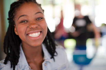 Fototapeta premium Portrait of smiling woman