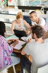 People talking in meeting