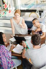 People talking in meeting