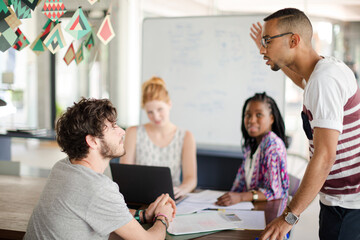Fototapeta premium People working together in office