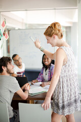 People working together in office