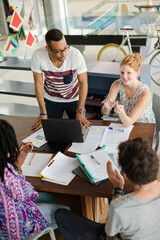 People talking in meeting