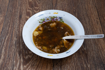 Porcini mushroom soup