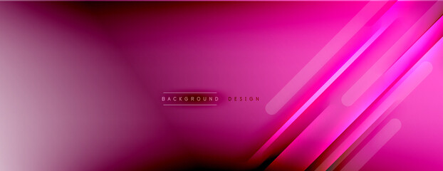 Abstract background - lines composition created with lights and shadows. Technology or business digital template. Trendy simple fluid color gradient abstract background with dynamic