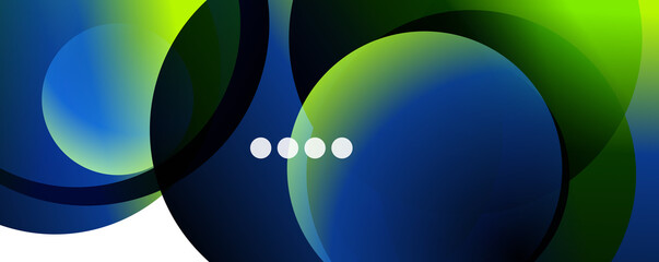 Fluid gradients, swirls and circles. Bright color lines. Vector Illustration For Wallpaper, Banner, Background, Landing Page